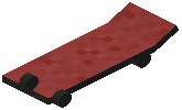 Skateboard Red Concrete