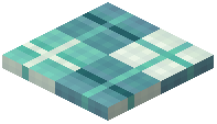 Snow Layer Decorative Cyan Wool
