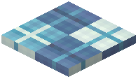 Snow Layer Decorative Light Blue Wool