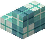 Stairs Decorative Cyan Wool