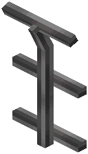 Tall Iron Fence Middle Support