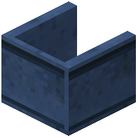 Uncovered Shelf Blue Concrete