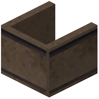 Uncovered Shelf Brown Concrete