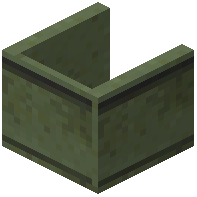 Uncovered Shelf Green Concrete