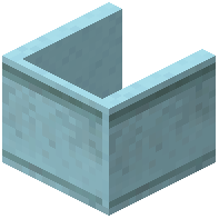 Uncovered Shelf Light Blue Concrete