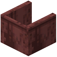 Uncovered Shelf Raw Crimson Wood