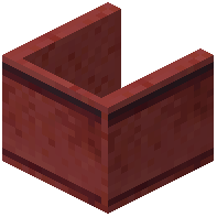 Uncovered Shelf Red Concrete