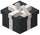 White Bow Gift Box Black Concrete