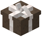 White Bow Gift Box Brown Concrete