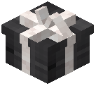 White Bow Gift Box Decorative Black Wool