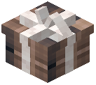 White Bow Gift Box Decorative Brown Wool