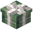 White Bow Gift Box Decorative Green Wool