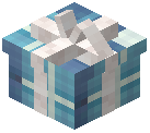White Bow Gift Box Decorative Light Blue Wool