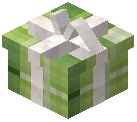 White Bow Gift Box Decorative Lime Wool