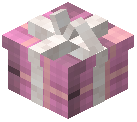White Bow Gift Box Decorative Magenta Wool