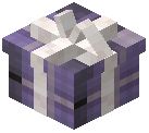 White Bow Gift Box Decorative Purple Wool