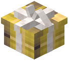 White Bow Gift Box Decorative Yellow Wool