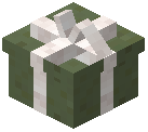 White Bow Gift Box Green Concrete