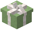 White Bow Gift Box Lime Concrete