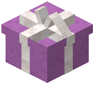 White Bow Gift Box Magenta Concrete