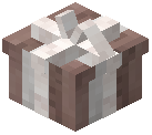 White Bow Gift Box Market Block Brown