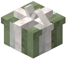 White Bow Gift Box Market Block Green