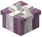 White Bow Gift Box Market Block Purple