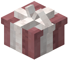 White Bow Gift Box Market Block Red