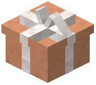 White Bow Gift Box Orange Concrete