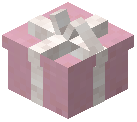 White Bow Gift Box Pink Concrete