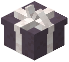 White Bow Gift Box Purple Concrete