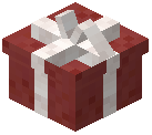 White Bow Gift Box Red Concrete