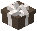 White Bow Small Gift Box Brown Concrete