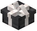 White Bow Small Gift Box Decorative Black Wool