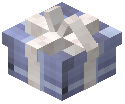White Bow Small Gift Box Decorative Blue Wool