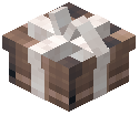 White Bow Small Gift Box Decorative Brown Wool
