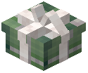White Bow Small Gift Box Decorative Green Wool