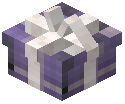 White Bow Small Gift Box Decorative Purple Wool