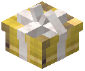 White Bow Small Gift Box Decorative Yellow Wool