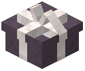 White Bow Small Gift Box Purple Concrete
