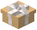 White Bow Small Gift Box Yellow Concrete